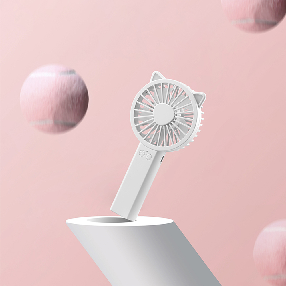 USB Rechargeable Mini Handheld Fan Outdoor Mini Creative Desktop Office Mute Charging Portable Handheld Fan Cooling Fans