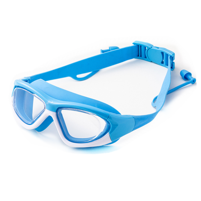 Professional Swimming Goggles kids swimming glasses with Earplugs Anti-Fog UV silicone Waterproof Swimming Eyewear for children