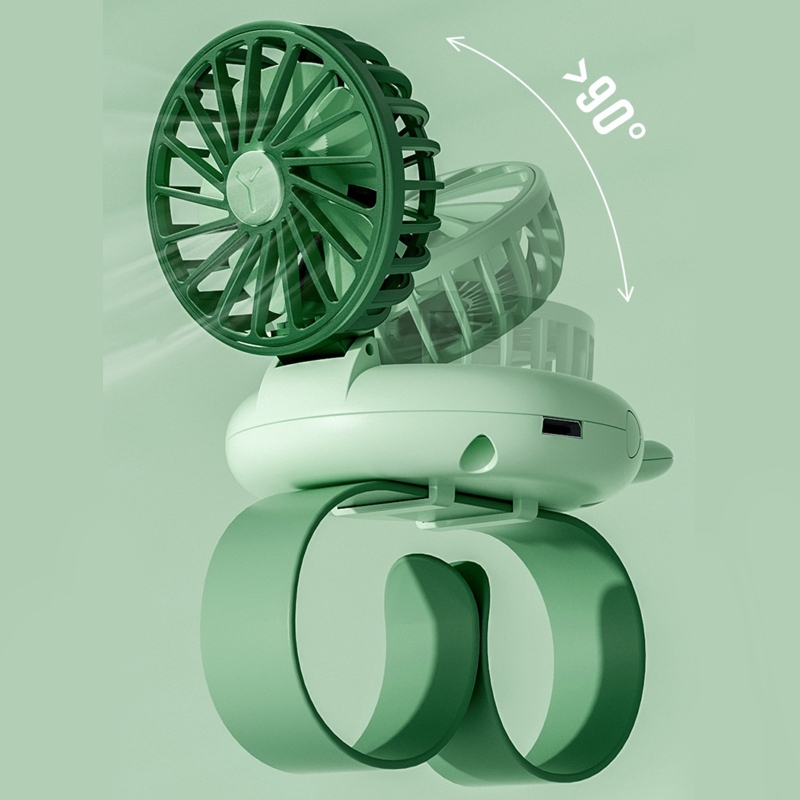 Mini Carry Wrist Fan Watch Summer Portable USB Rechargeable Air Cooling Fan Detachable Personal Toy Watch Table Fan
