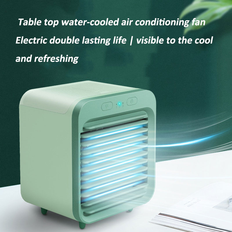 Portable Mini Air Conditioner Desktop Fan 5000mAh USB Rechargeable Air Cooler Table Cooling Mist Fan Humidifier Office