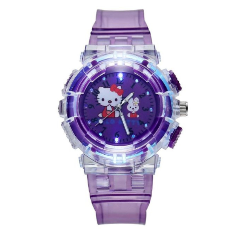 Colorful lights Children Candy Color Cute Student Wrist Kids Quartz Wristwatch
