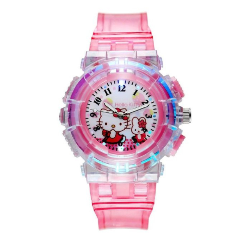 Colorful lights Children Candy Color Cute Student Wrist Kids Quartz Wristwatch
