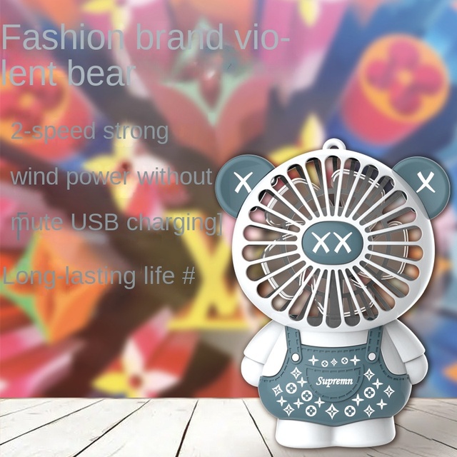 Charging USB Mini Fan Handheld Small Fan Student Portable Dormitory Mute Decoration Fan