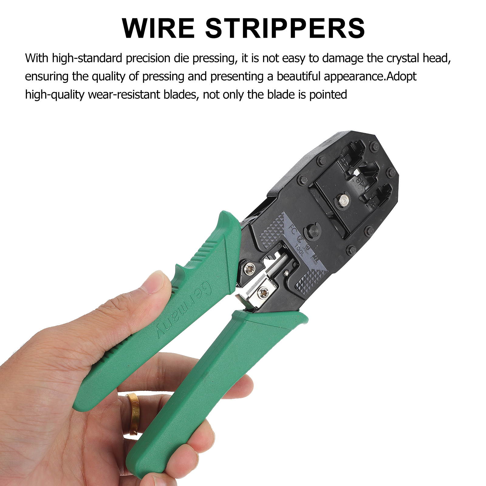 1 Set Wire Stripper RJ45 Plug Pliers Wire Cutter Tool Ethernet Crimping Tool