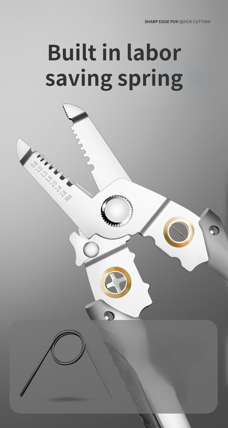 Wire Stripper Decrustation Pliers Multi tool ire Stripper Electric Cable Stripper Cutter Multifunctional Wire Repair Tool Pliers