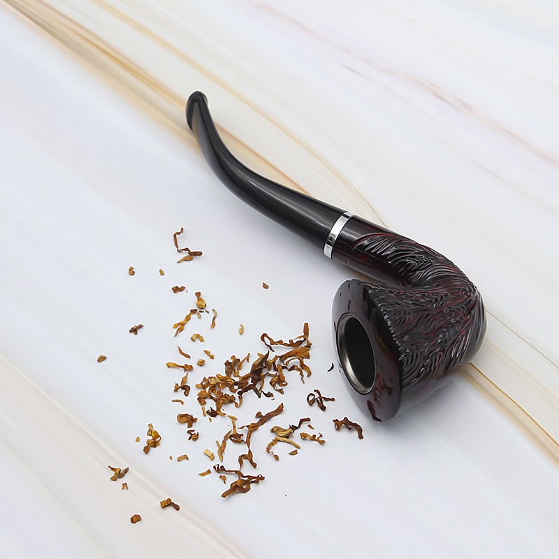 Kitchen Dining room appliances Resin Smoking Tobacco Pipe Set Classic Wooden Tobacco Herb Grinder Pipe Smoking Chimney Filter Gift for Smoke Accessories