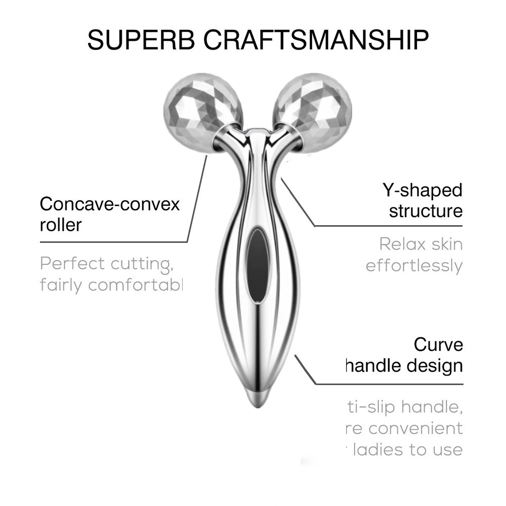3D Face Lift Roller Massager Face Skin Care Tools Y Shape Rolle Instrument Beauty Tool for Face Lifting Wrinkle Remove