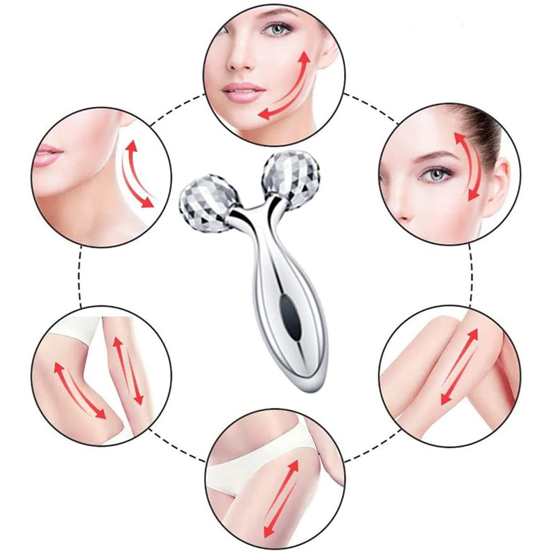 3D Face Lift Roller Massager Face Skin Care Tools Y Shape Rolle Instrument Beauty Tool for Face Lifting Wrinkle Remove