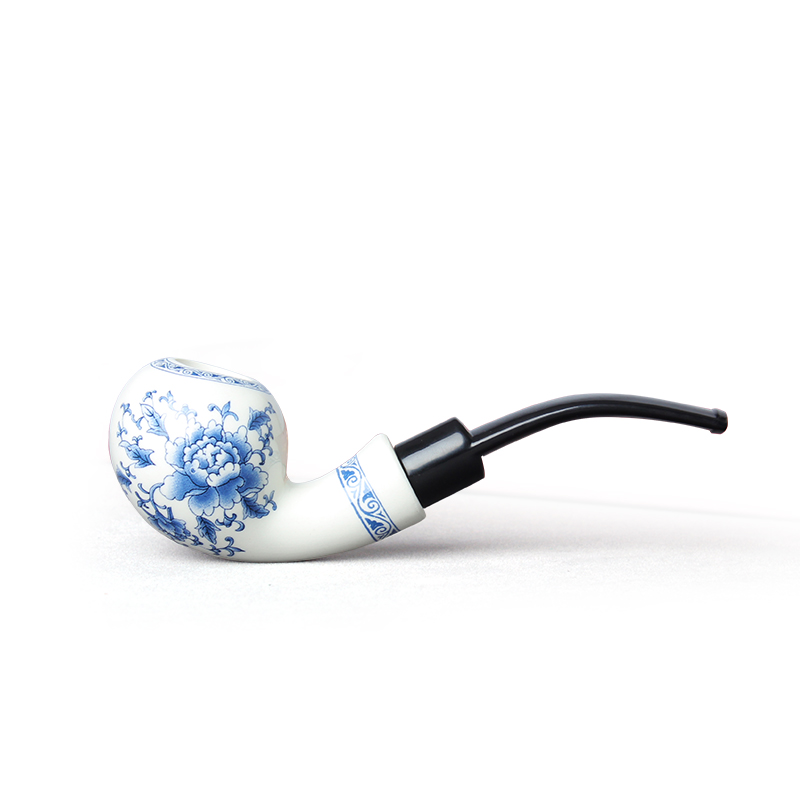 Kitchen Dining room appliances RU-China Smoking Pipe Chinese Ceramic Tobacco Pipe And Ceramic Pipe Rack Stand Holder 9 mm Paper Filters Acrlylic Stem A Set