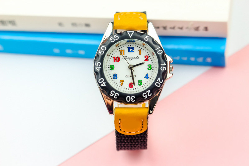Cute  Quartz Watch Kids Fabric Strap Student Time Clock Wristwatch Sport Casual Watches