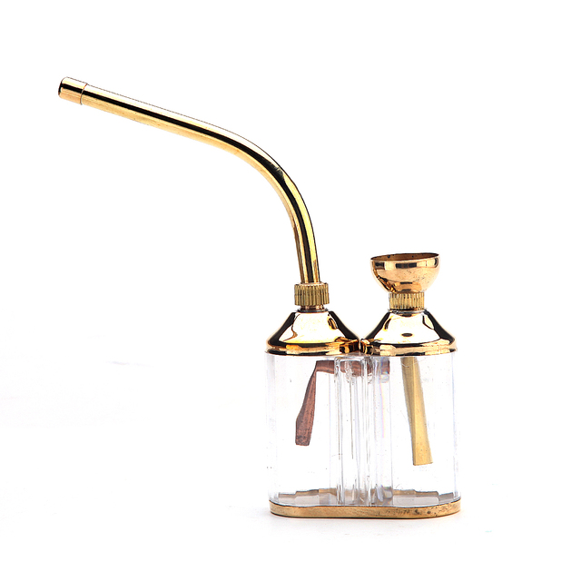 Kitchen Dining room appliances New Purpose Dual Pipe Water Smoking Tobacco Pipe Shisha Hookah Tube Double Filter Cigarette Holder Tobacco Accessory