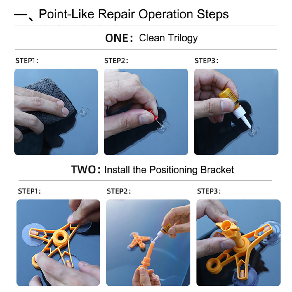 Car Windshield Repair Kit Quick Fix Cracked Glass Windscreen Repair Tool Kit Resin Sealer Diy Auto Window Screen Polishing