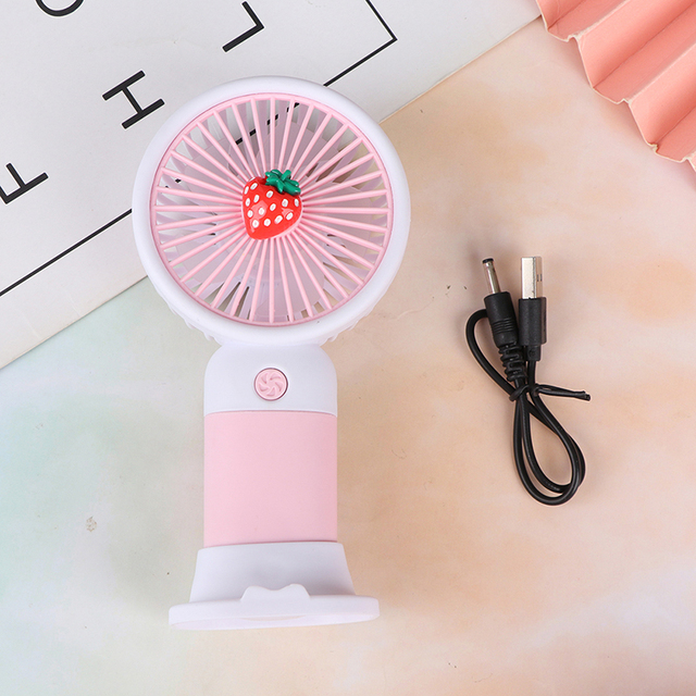 Summer Handheld Cooling Fan Mini Fruit Portable Usb Rechargeable Electric Fan