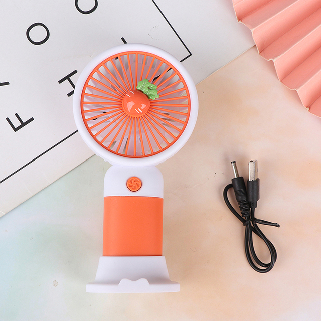 Summer Handheld Cooling Fan Mini Fruit Portable Usb Rechargeable Electric Fan