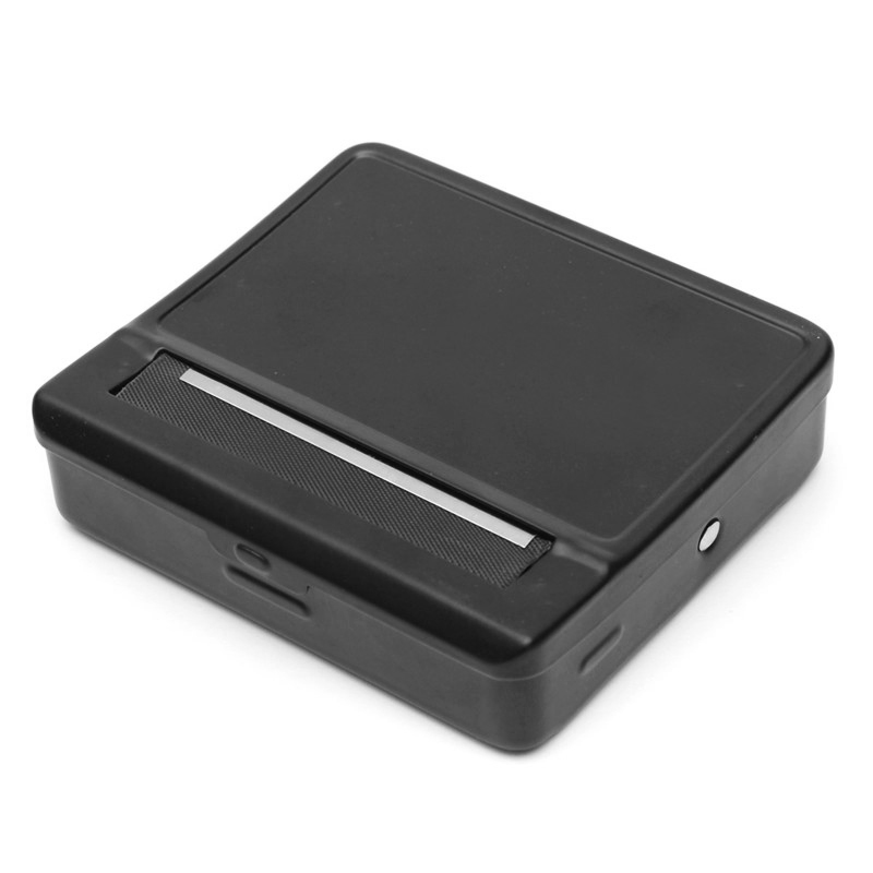 Kitchen Dining room appliancesAutomatic Rolling Machine Cigarette Case Black Tin Case Metal Roller Cigarette Tobacco Container Smoking Storage Holder Box