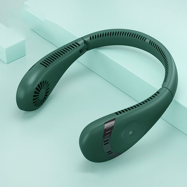 5000mAh Portable Folding Bladeless Hanging Neck Fan USB Rechargeable Mini Cooling Fan Outdoor Sports Ventilador Wireless