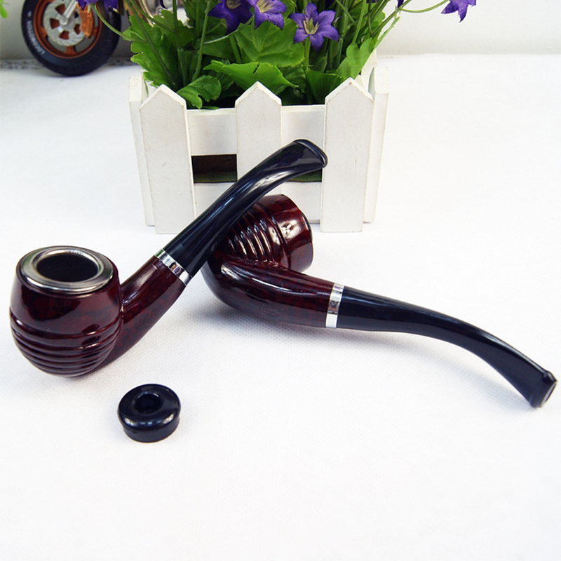 1pc Kitchen Dining room appliances Multifunction Pipe Durable Smooth Chimney Smoking Tobacco Smoking Pipe Herb Tobacco Pipes Gifts Narguile Gift Grinder Smoke