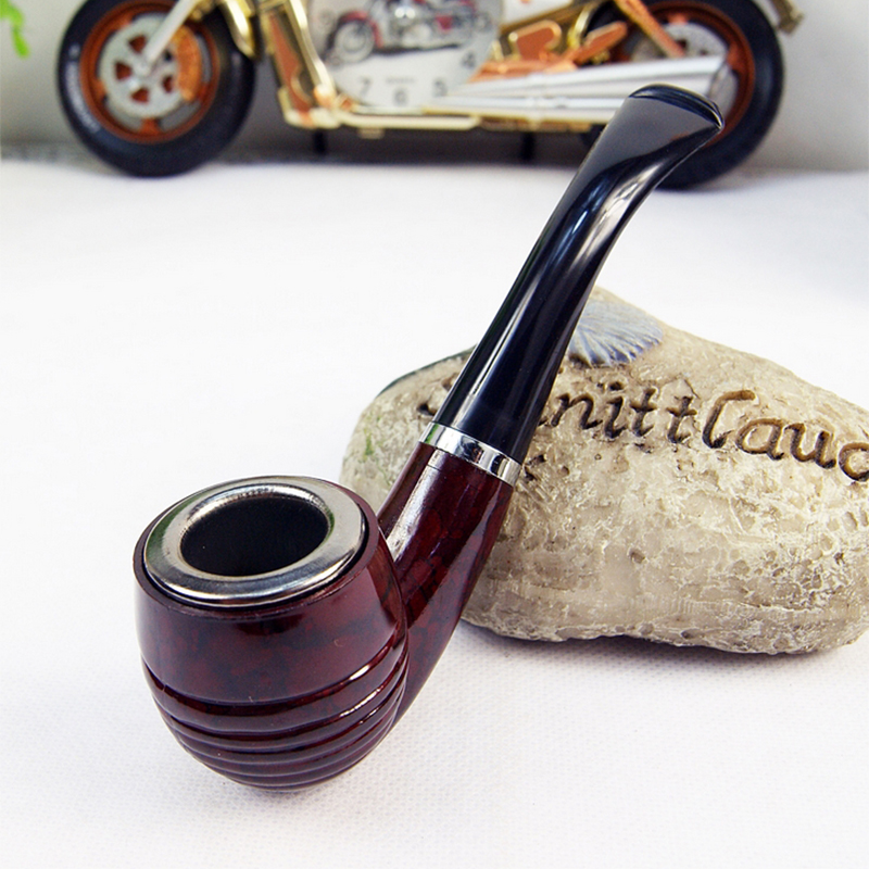 1pc Kitchen Dining room appliances Multifunction Pipe Durable Smooth Chimney Smoking Tobacco Smoking Pipe Herb Tobacco Pipes Gifts Narguile Gift Grinder Smoke