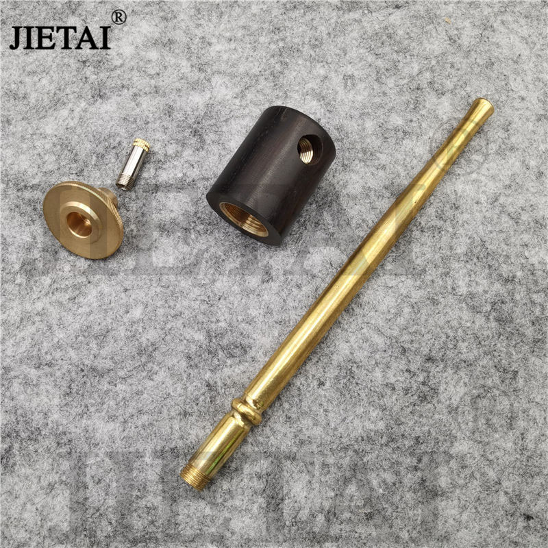 Kitchen Dining room appliances3 In 1 Ebony Pipe Straight Type Retro Sailor Brass Tobacco Pipe Wood Cigarette Filter Smoking Pipe Practice Smoke Accessory