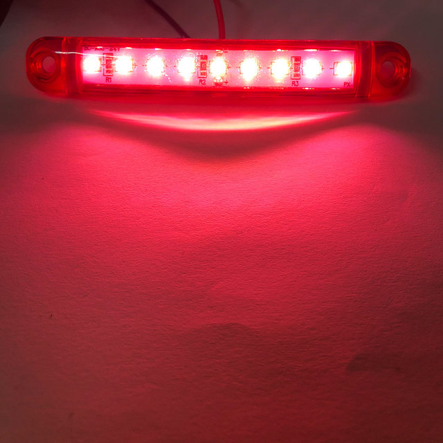 1pc LED Side Marker Lights Signal Lamp Truck Trailer light Warning Lamp 9 LED Indicators 12v Strobe light motorcycle LED CAR LIGHT