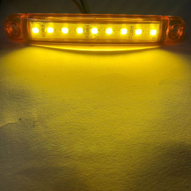 1pc LED Side Marker Lights Signal Lamp Truck Trailer light Warning Lamp 9 LED Indicators 12v Strobe light motorcycle LED CAR LIGHT