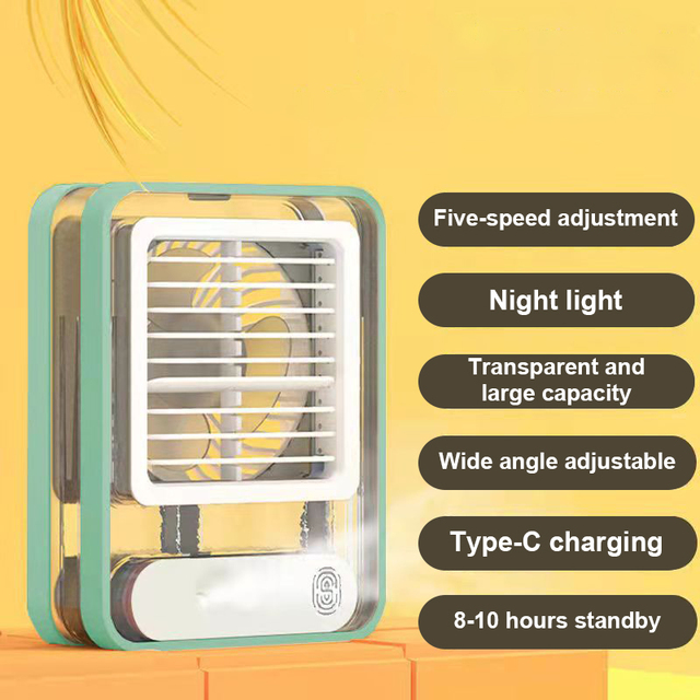 Crystal Fan Mini Handheld Fan with Fragrance Creative Aromatherapy Travel Portable Electrical Fan for Home Office Outdoor