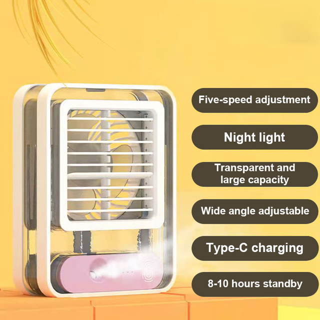 Crystal Fan Mini Handheld Fan with Fragrance Creative Aromatherapy Travel Portable Electrical Fan for Home Office Outdoor