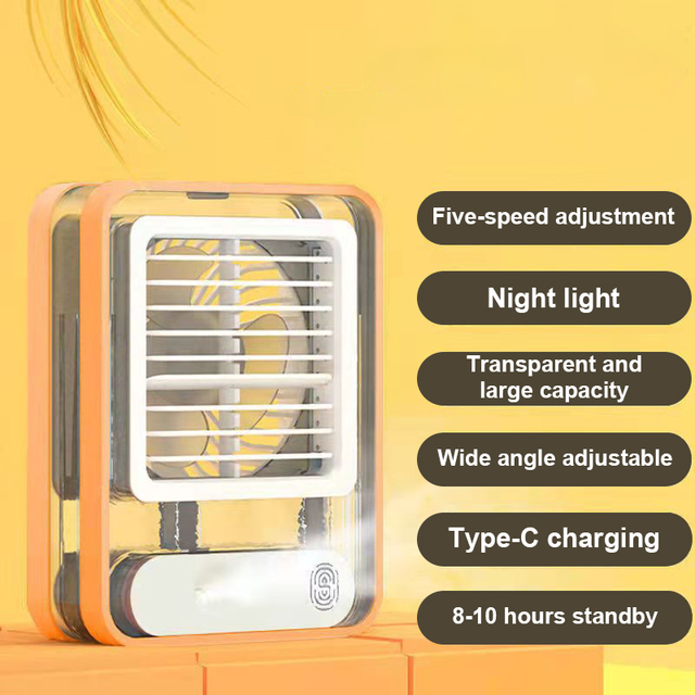 Crystal Fan Mini Handheld Fan with Fragrance Creative Aromatherapy Travel Portable Electrical Fan for Home Office Outdoor