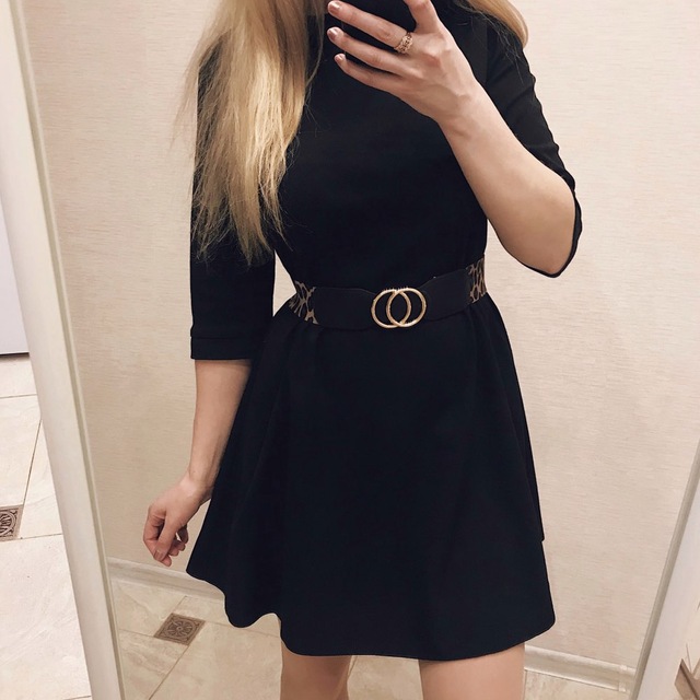 Women's Girdle Elastic Stretch Wide Waist Belts W Double Rings Buckle Cummerbunds Ladies