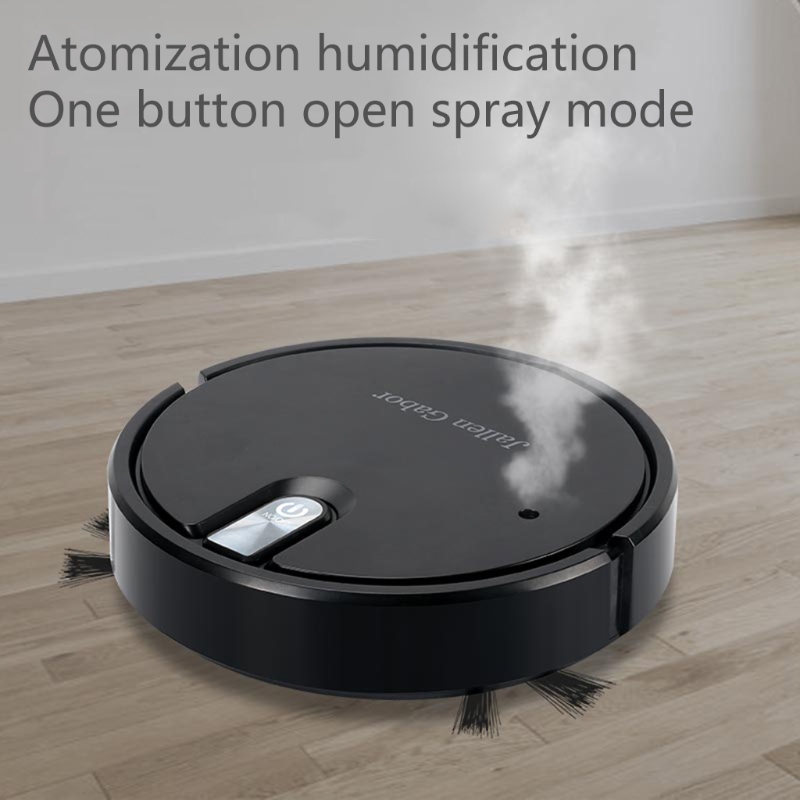 5-in-1 Robot Vacuum Cleaner Wireless With LED Atmosphere Lights Quiet Vacuuming Mopping Humidifying Vaccume Clean
