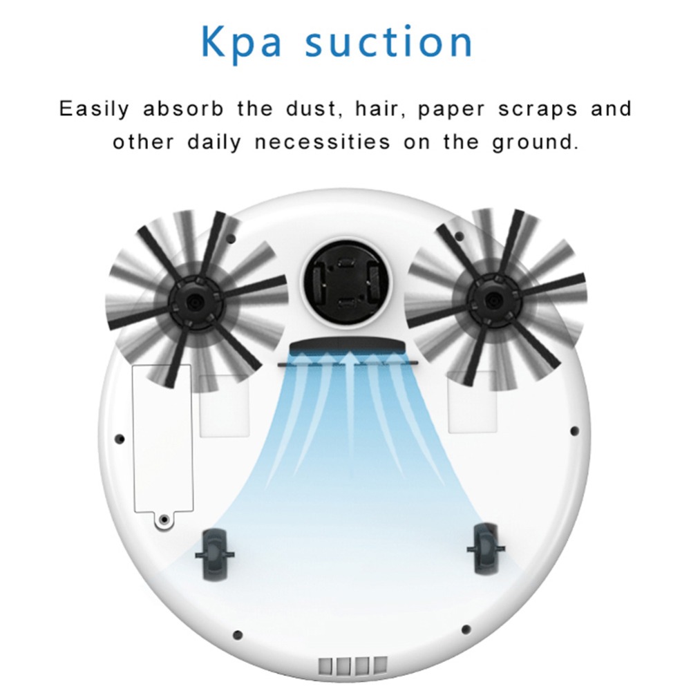 Automatic Robot Vacuum Cleaner 3-In-1 Smart Wireless Sweeping Dry&Wet Cleaning Machine Charging Intelligent Vacuum Cleaner