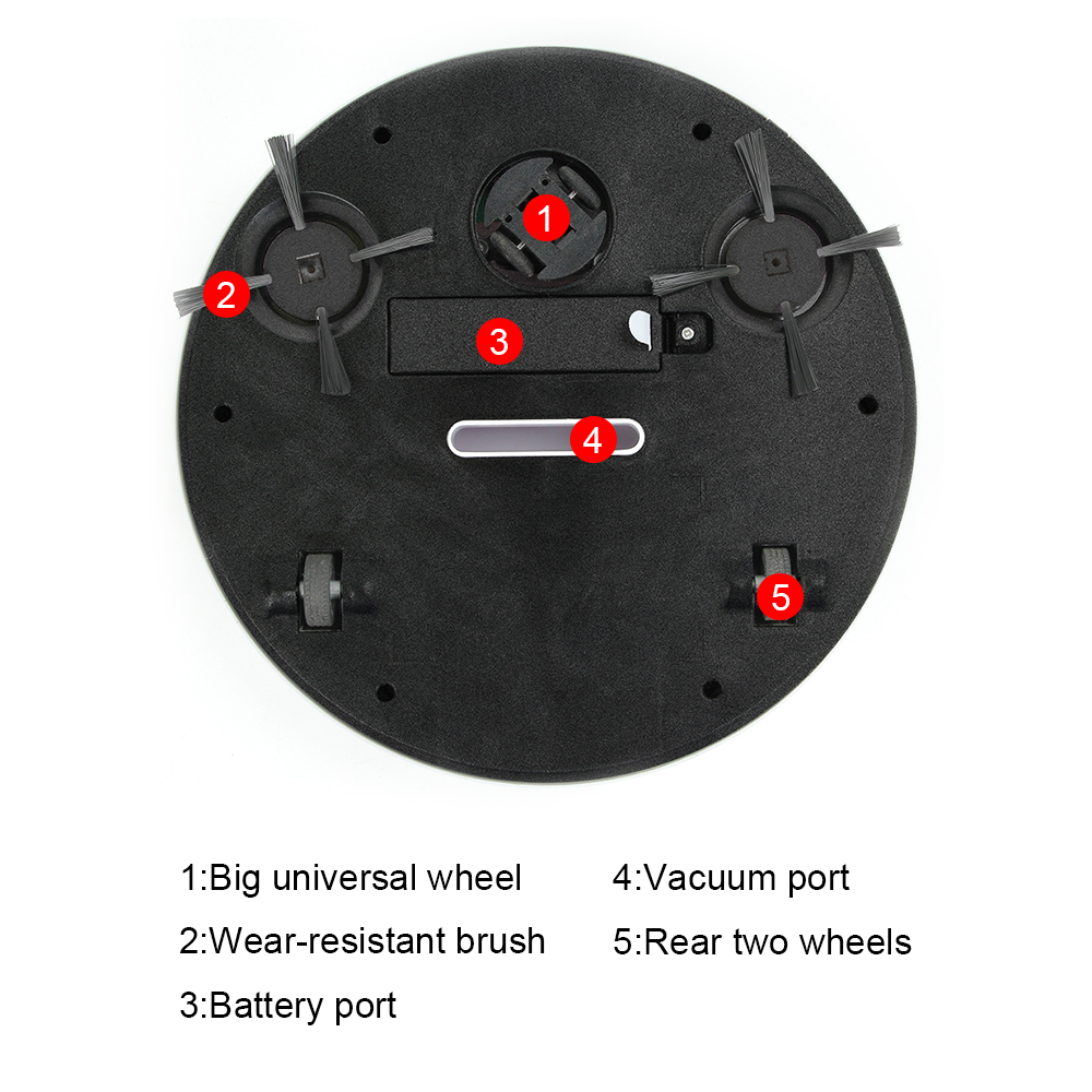3-In-1 Mini HouseholdRobot USB Vacuum Cleaner Smart Sweeping Robot Dry Wet Sweeping Vacuum Cleaner Smart Floor Cleaner
