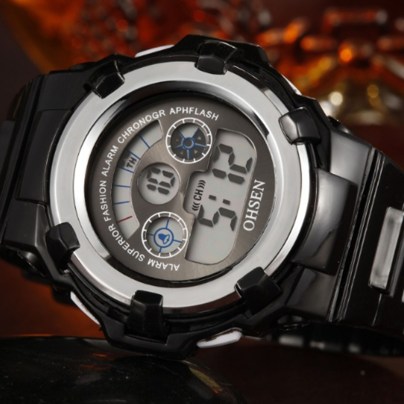 Kids Sport Watches Waterproof Silicone Electronic Stopwatch  Digital Watch