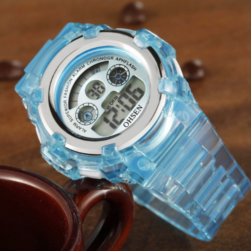 Kids Sport Watches Waterproof Silicone Electronic Stopwatch  Digital Watch