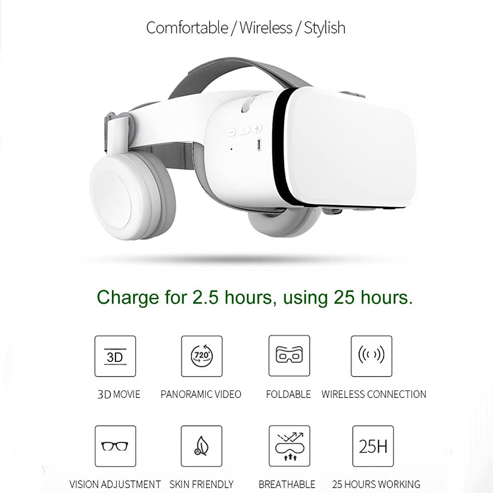 Upgrade 3D Glasses VR Headset Google Cardboard Virtual Reality Glasses Wireless VR Helmet For Smartphones