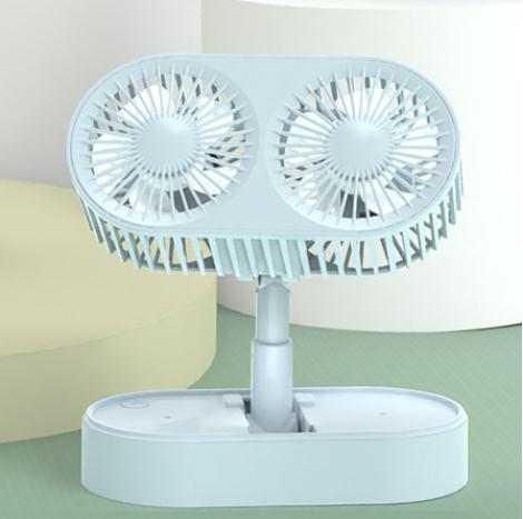 Office Desktop Foldable Mini Air Cooling Fan Free Rotation 3 Gear Adjustable Double Headed USB Silent Air Cooler Fan For Home