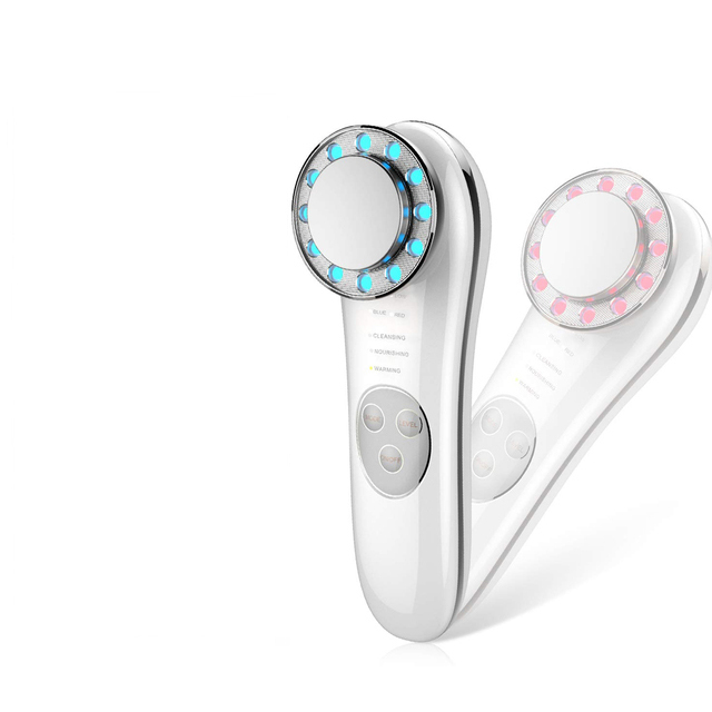 7in1 Facial Massager Beauty Device Led Light therapy Microcurrent Face Lift High Frequency Anti-wrink Face Tightening Eye Care