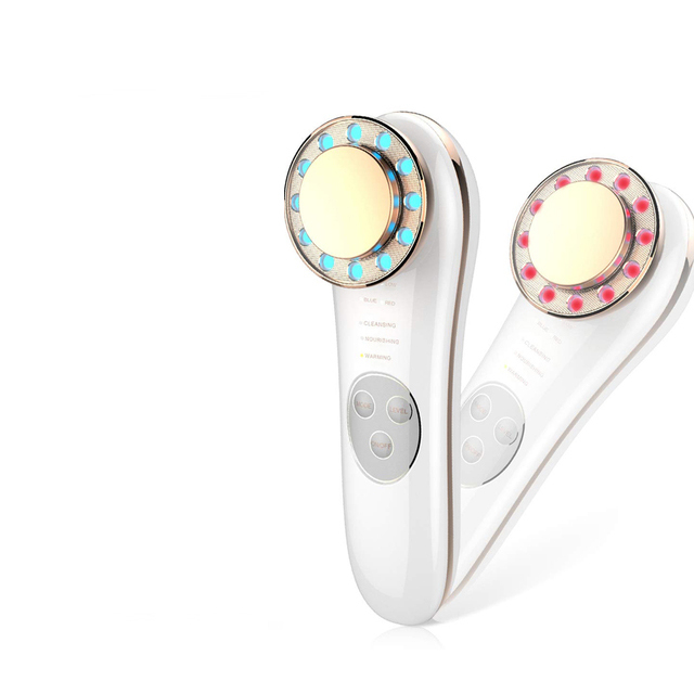 7in1 Facial Massager Beauty Device Led Light therapy Microcurrent Face Lift High Frequency Anti-wrink Face Tightening Eye Care