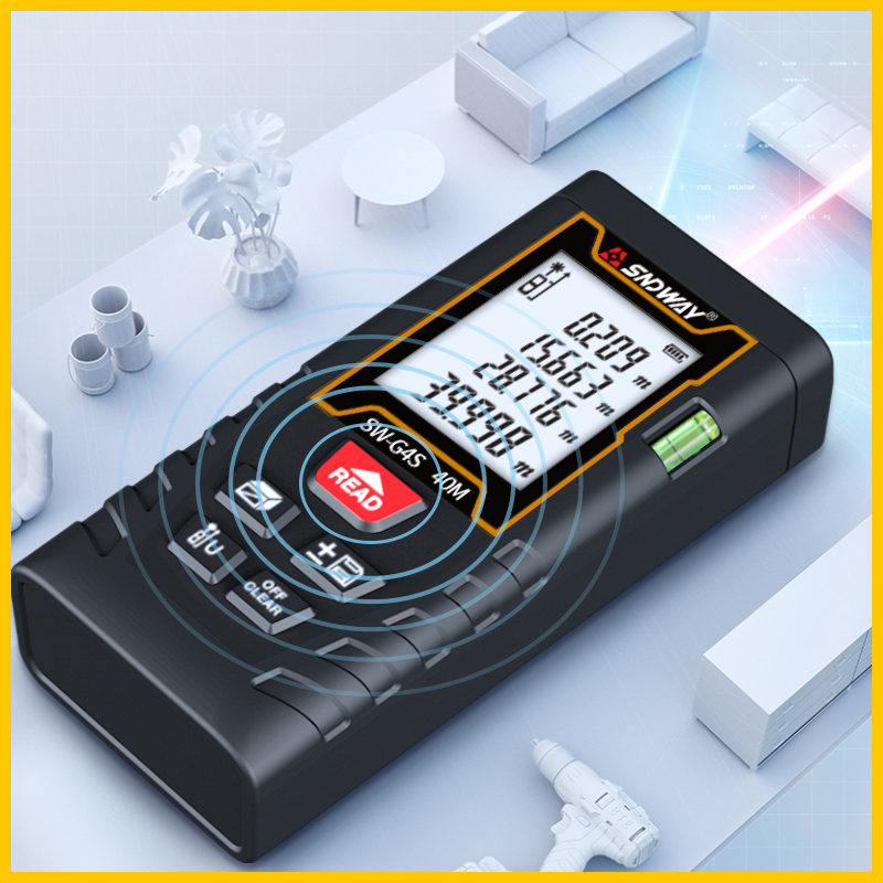Laser Distance Meter Rangefinder Tape Digital Handheld Tool Device SW-G4S