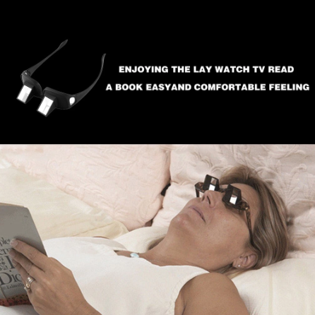 Amazing Lazy Periscope Horizontal Reading TV Sit View Glasses On Bed Lie Down Bed Prism Spectacles Lazy Glasses Smart Glasses
