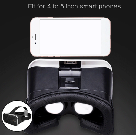 Universal Soft VR Headset/ 3D VR Glasses/ Virtual Reality Goggles, Compatible for Kids Adults 4-6inch Samrtphone Movies Games