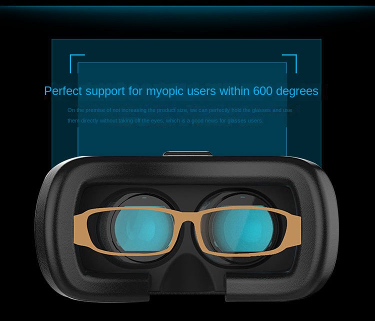 VR Glasses Head-mounted Smart 3DVR Glasses All-in-one Game Virtual Reality Theater Mobile Phone 3D Digital Glasses