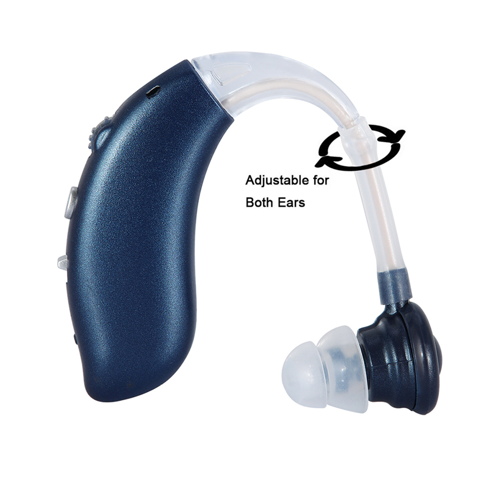 Rechargeable Sound Amplifier In-Ear Hearing Aid Device Mini Portable Elderly Adults Left and Right Ear Massager Versatile
