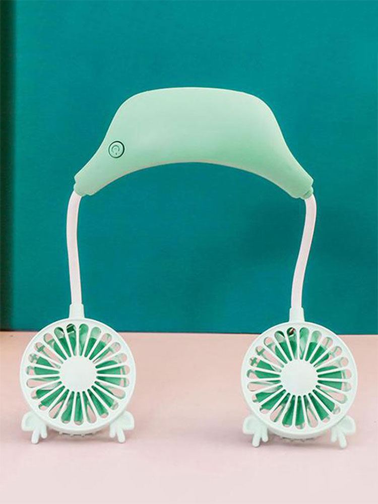 New hanging neck fan outdoor sports lazy folding rechargeable mini fan portable small summer electric powerful usb silent fan
