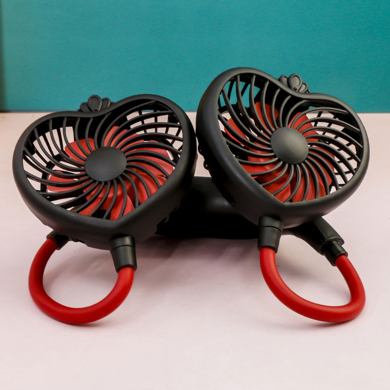 New hanging neck fan outdoor sports lazy folding rechargeable mini fan portable small summer electric powerful usb silent fan