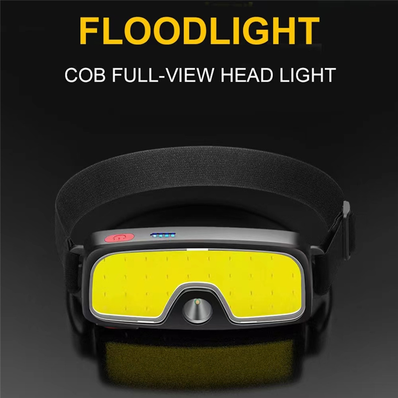 High Bright Headlamp Flashlight Led Head Torch Rechargeable Waterproof Hunting USB Head Light Super Bright COB Front Light