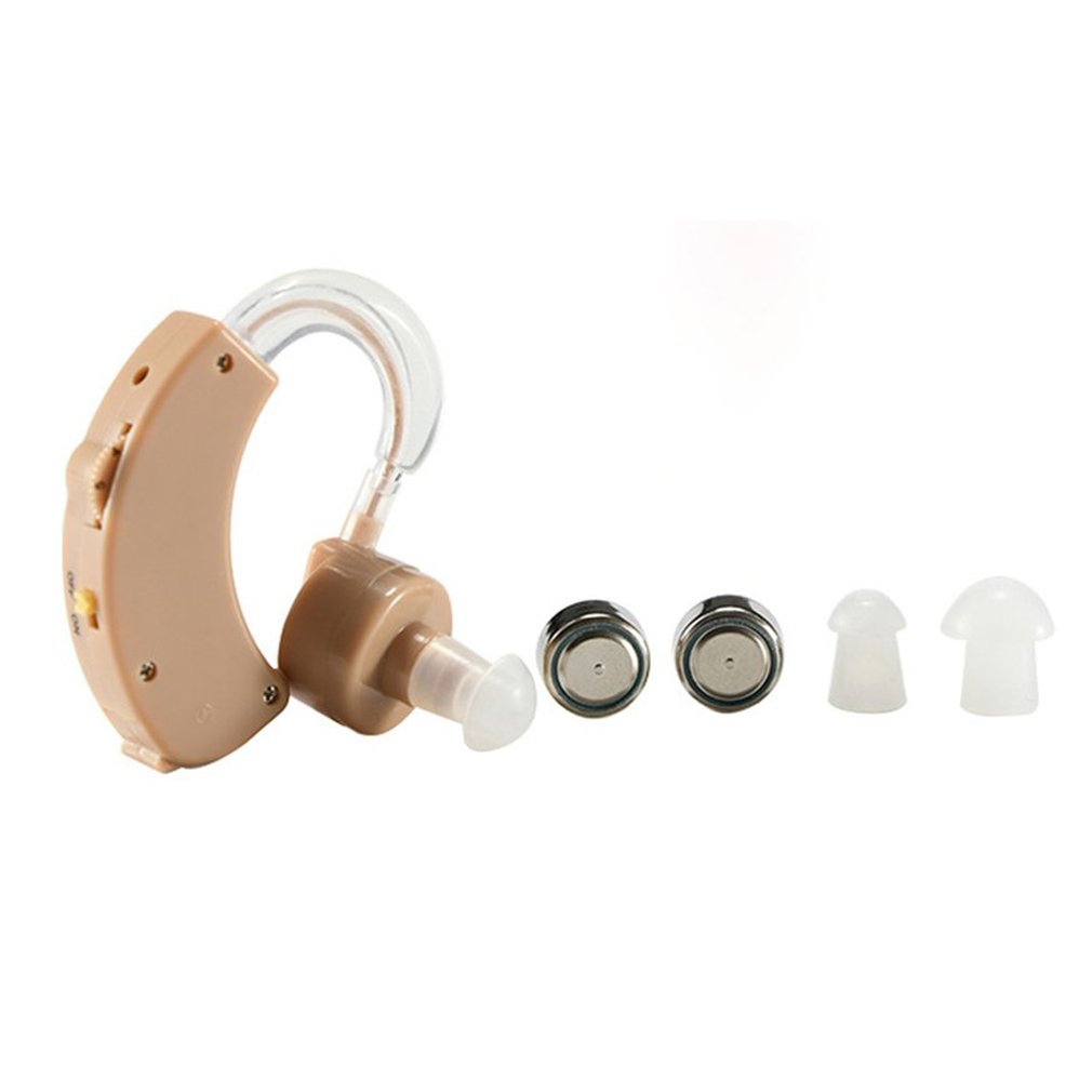 Ear Sound Amplifier Adjustable Tone Portable Hearing Aid For Deaf Elderly Super Mini ortable Ear Mounted Single Key Operation
