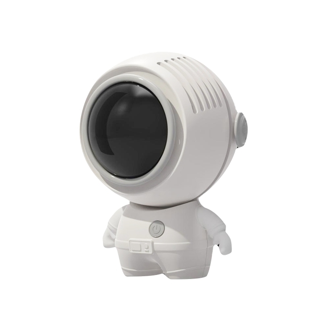 Hanging Neck Bladeless Fan Creative Astronaut Rechargeable Air Cooler Portable Mini USB Personal Fans Travel Camping Air Cooling