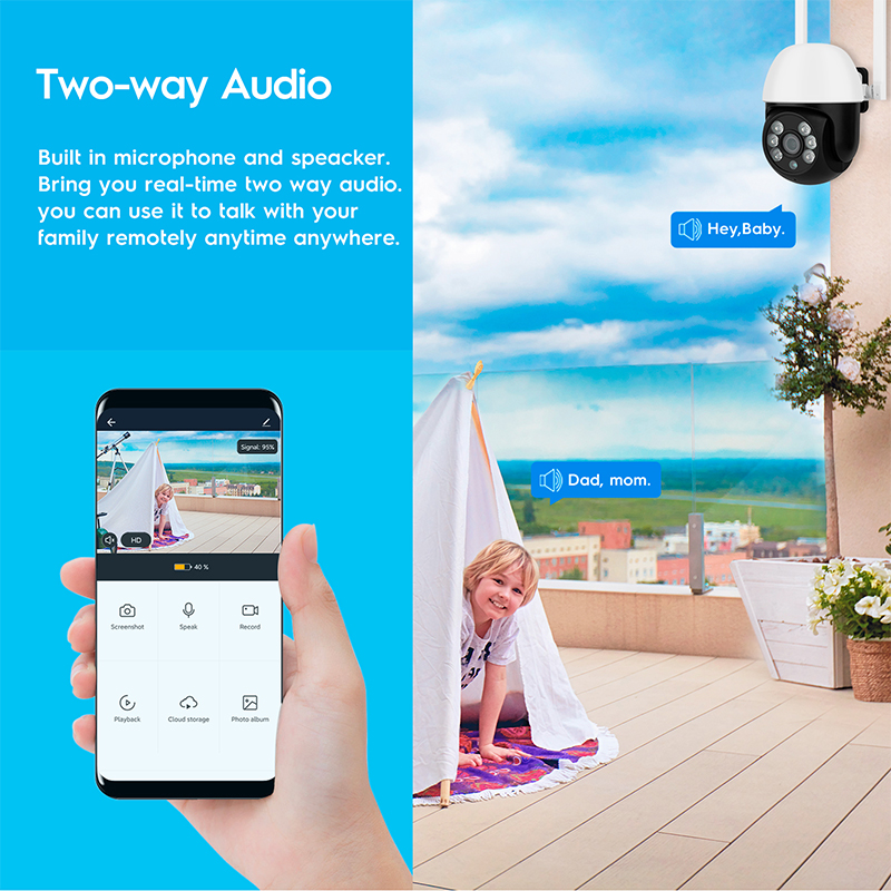 Smart Camera 1080P HD WiFi 2MP CCTV Night Vision Webcam Outdoor IP Camera P2P Video Surveillance Security Monitor