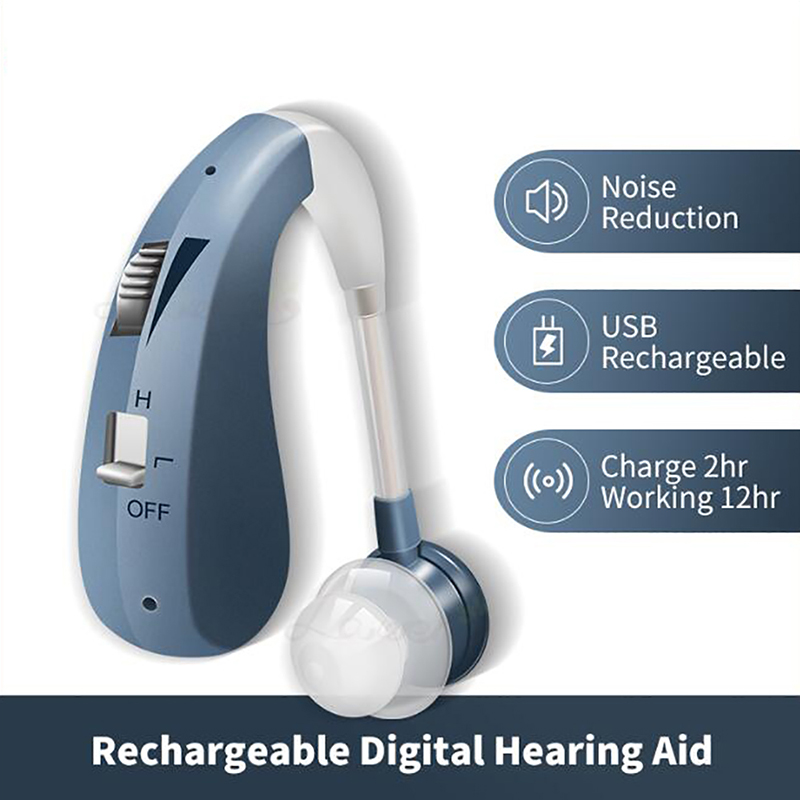Rechargeable Mini Hearing Aid Digital Sound Amplifiers Wireless Hearing Aids Hearing Devices Best Ear Aids For Elderly